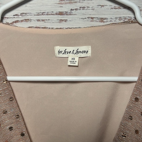 For Love and Lemons La Villette Blouse in Champagne Size XS - Picture 13 of 16